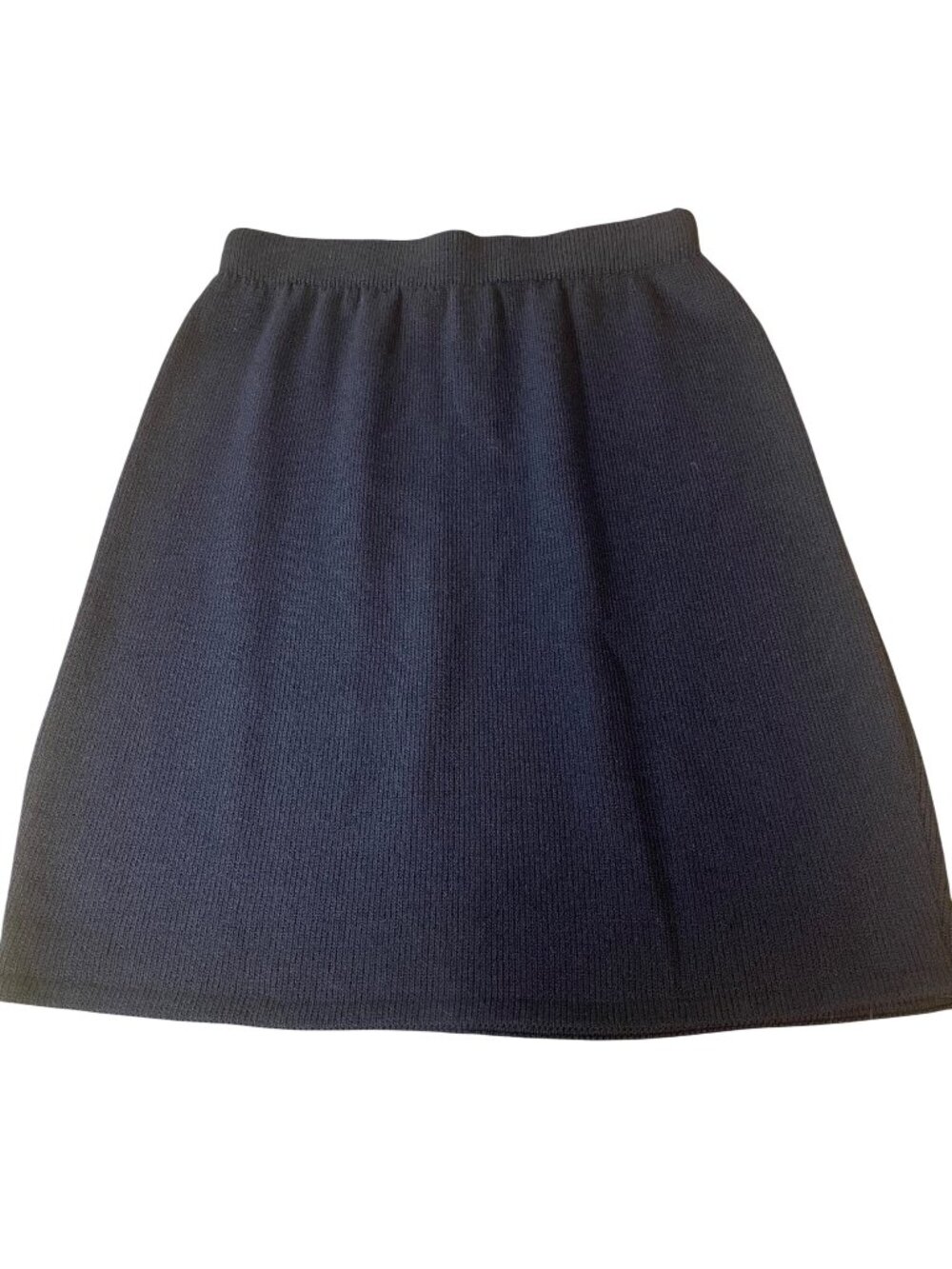 St. John Collection Santana Knit Pull On Sweater Pencil Skirt Navy Blue Sz 6